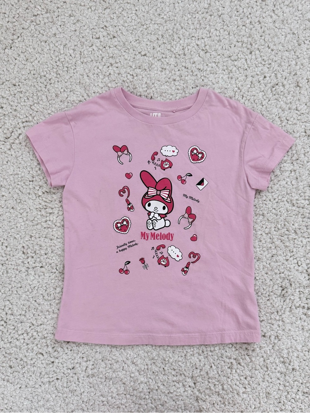 Uniqlo Kids My Melody Pink Graphic Tee